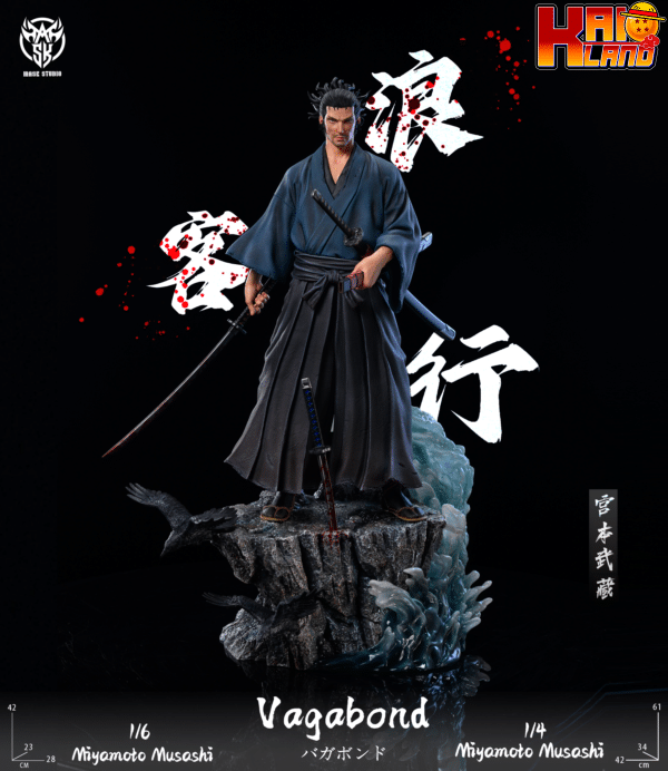 Vagabond Mask Studio Miyamoto Musashi Resin Statue 1