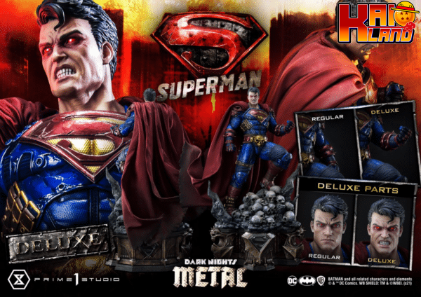 DC Dark Nights Prime 1 Studio Metal Superman Licensed Resin Statue 1