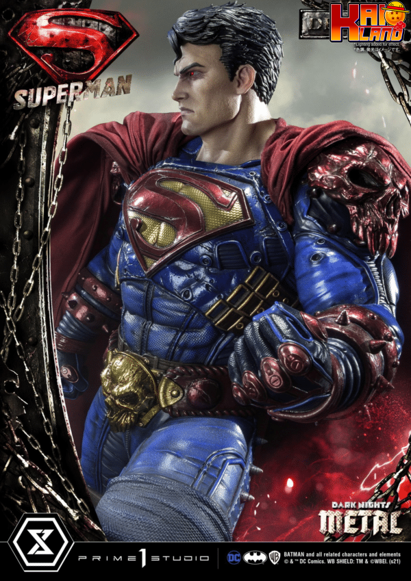 DC Dark Nights Prime 1 Studio Metal Superman Licensed Resin Statue 4