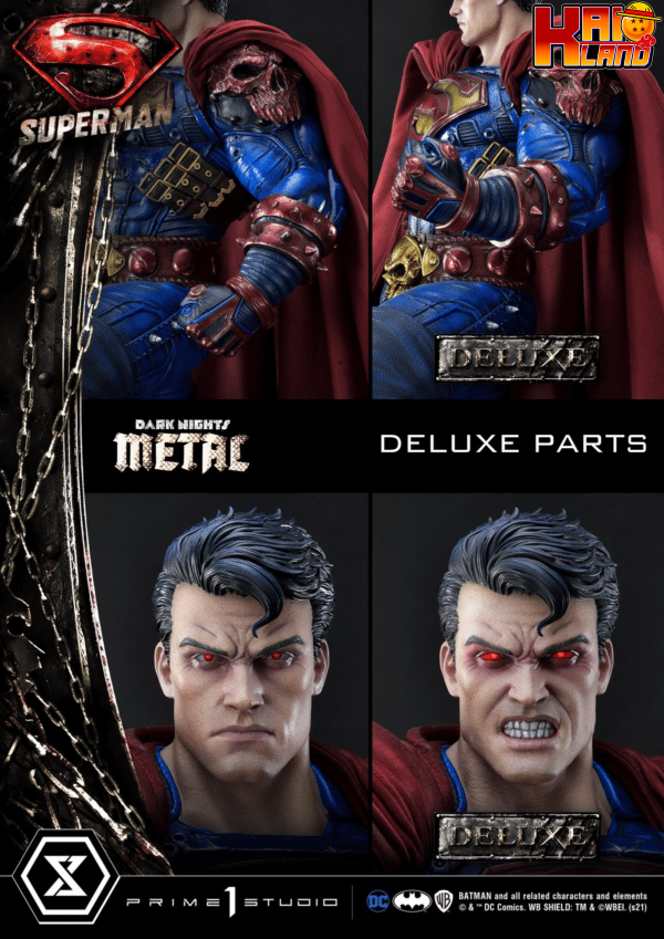 DC Dark Nights Prime 1 Studio Metal Superman Licensed Resin Statue 7