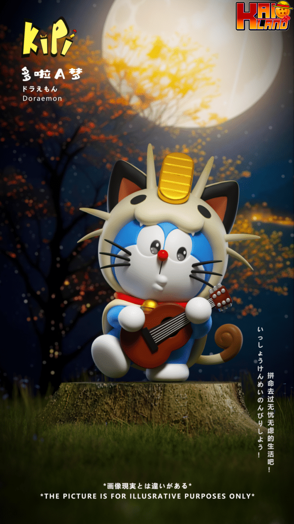 Doraemon KiPi Studio Doraemon Cosplay Meowth Resin Statue 1
