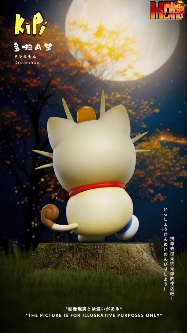 Doraemon KiPi Studio Doraemon Cosplay Meowth Resin Statue 4