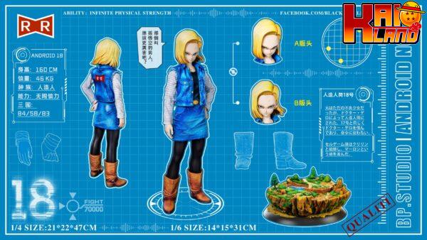 Dragon Ball BP Studio Android 18 C18 Resin Statue 1 scaled