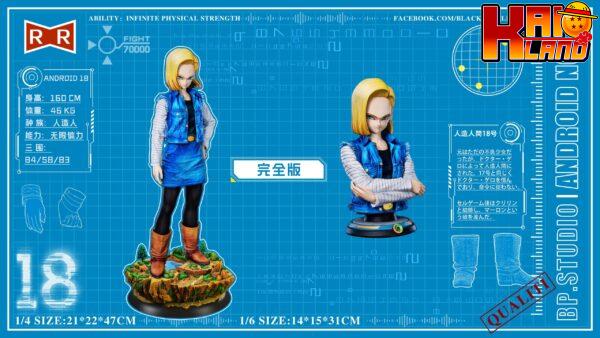 Dragon Ball BP Studio Android 18 C18 Resin Statue 2 scaled