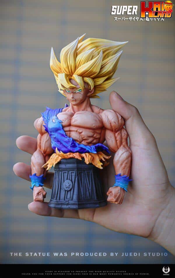 Dragon Ball JD Studio First Super Saiyan Son Goku Resin Statue 8 scaled