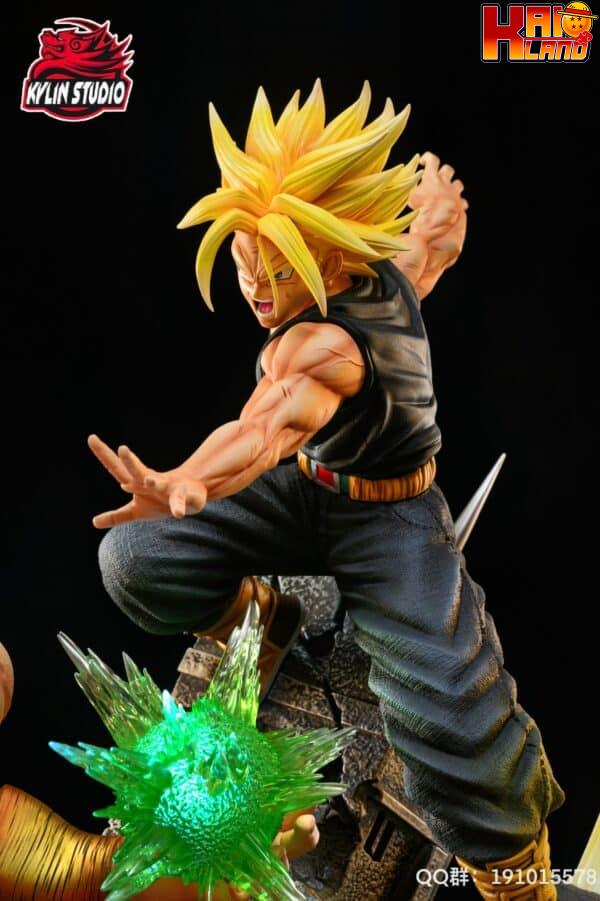 Dragon Ball Kylin Studio Super Saiyans VS Broly Resin Statue 4 scaled