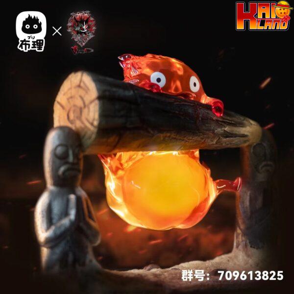 Howls Moving Castle Buri Studio x Weare A Design Studio Calcifer Resin Statue 1