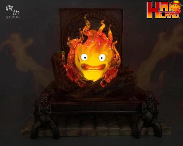 Howls Moving Castle Wu Yu Studio Calcifer Resin Statue 2