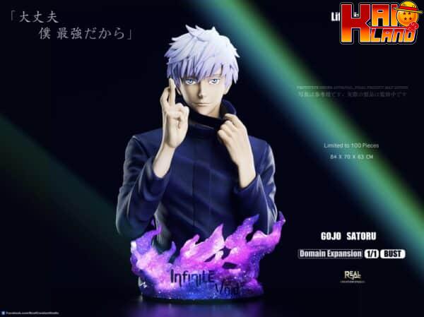 Jujutsu Kaisen Real Creation Studio Satoru Gojo Resin Statue 5