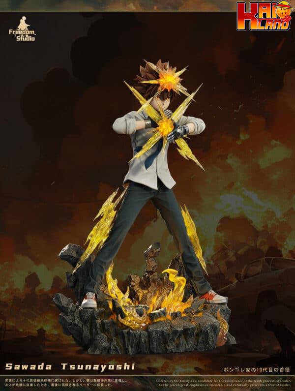 Katekyo Hitman Reborn Freedom Studio Sawada Tsunayoshi Resin Statue 4