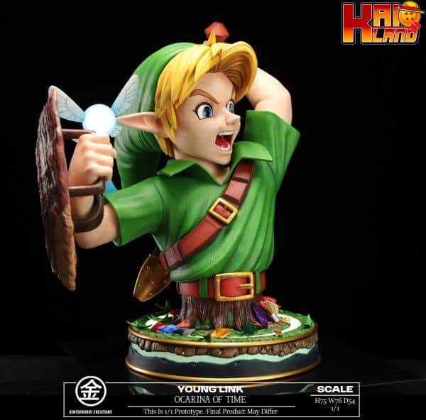 Legend of Zelda Kintsukuroi Creations Young Link Bust Life Size Resin Statue 3