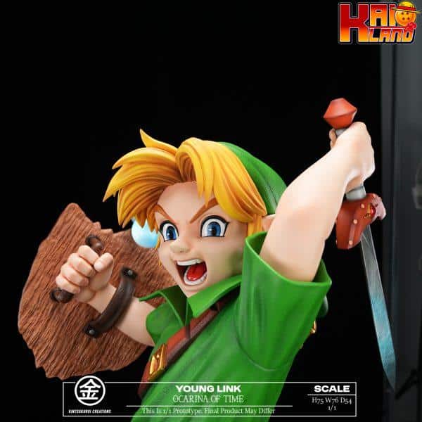 Legend of Zelda Kintsukuroi Creations Young Link Bust Life Size Resin Statue 6