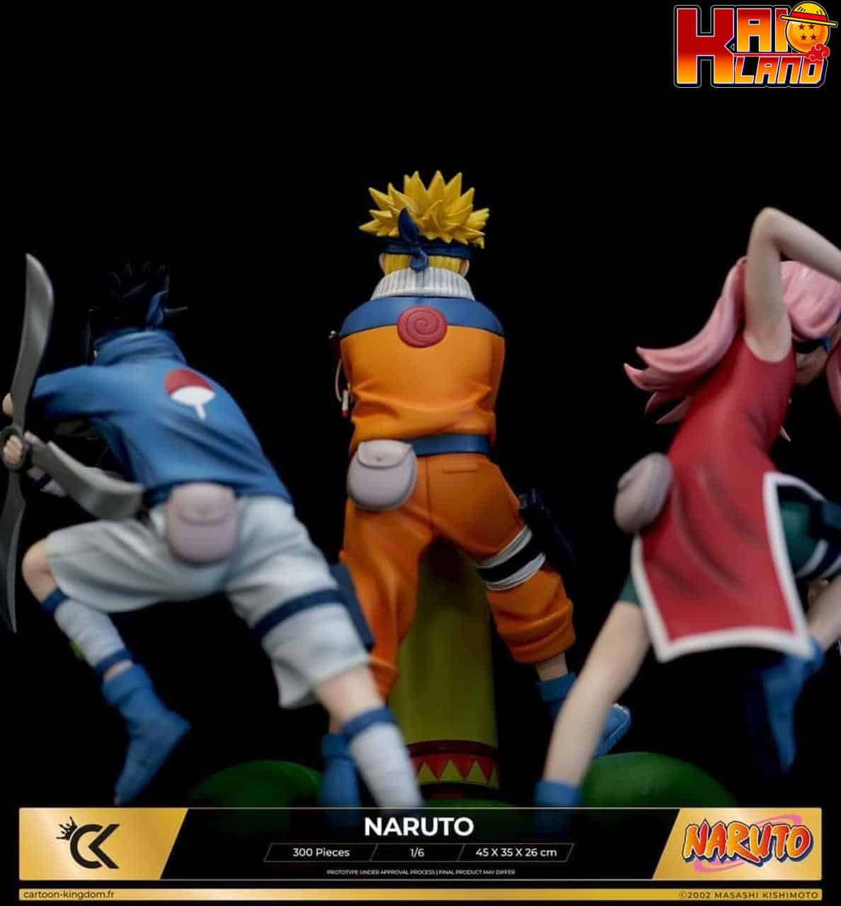 Naruto Cartoon Kingdom Studio Kakashi X Naruto X Sasuke X Sakura Licensed  Resin Statue - Kaioland