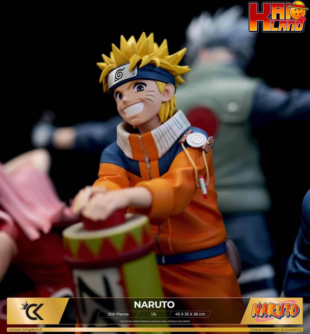 Naruto Cartoon Kingdom Studio Kakashi X Naruto X Sasuke X Sakura Licensed  Resin Statue - Kaioland