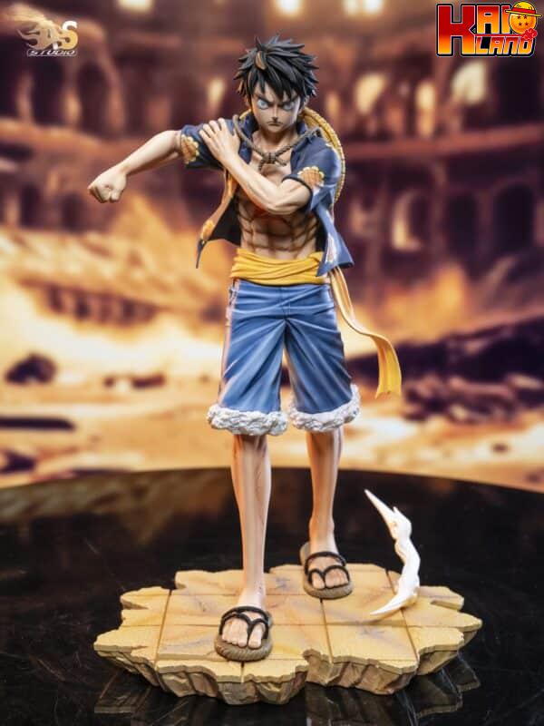 One Piece As Studio Monkey D Luffy x Lucy Resin Statue 3 scaled