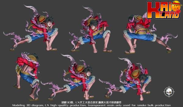 One Piece LX Studio Gear 2 x Nika Luffy Resin Statue 6