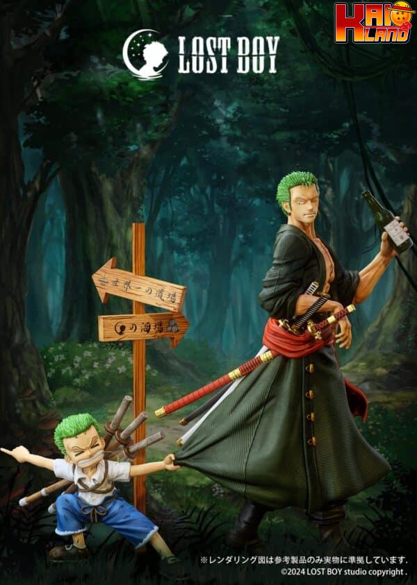 One Piece Lost Boy Studio Adult x Childhood Zoro Resin Statue 1 scaled