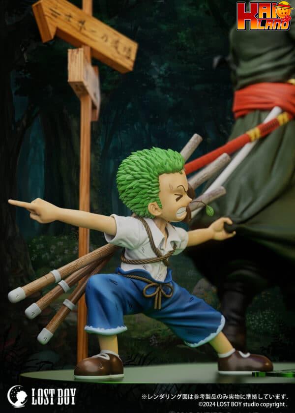 One Piece Lost Boy Studio Adult x Childhood Zoro Resin Statue 3 scaled