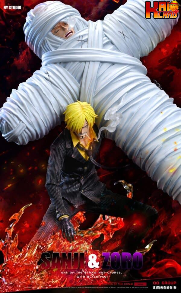 One Piece NY Studio Sanji Carrying Roronoa Zoro Resin Statue 6 scaled