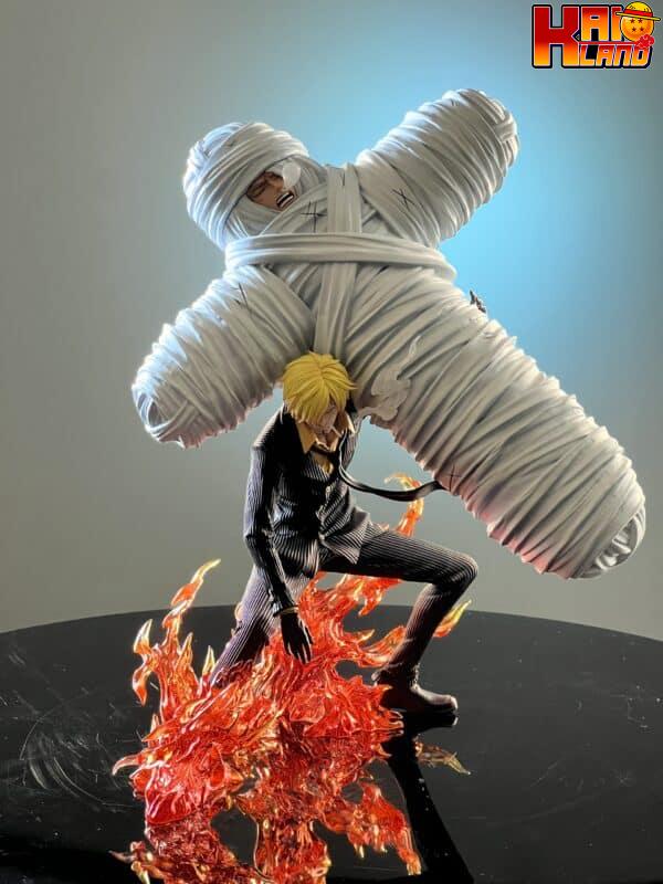 One Piece NY Studio Sanji Carrying Roronoa Zoro Resin Statue 7 scaled