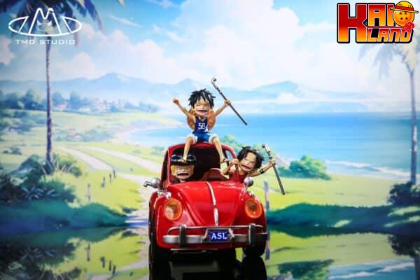 One Piece Toys My Dream Studio Childhood Luffy x Ace x Sabo Resin Statue 1 scaled