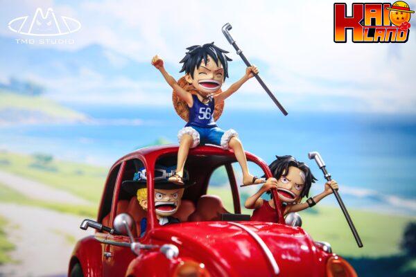 One Piece Toys My Dream Studio Childhood Luffy x Ace x Sabo Resin Statue 2 scaled