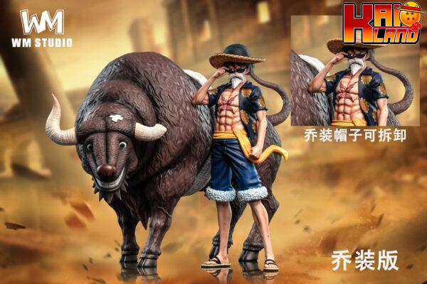 One Piece WM Studio Monkey D Luffy x Fighting Bull Resin Statue 2 scaled