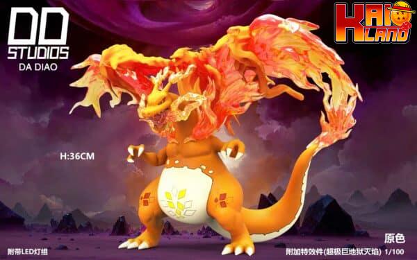 Pokemon DD Studio Dynamax Charizard Resin Statue 3