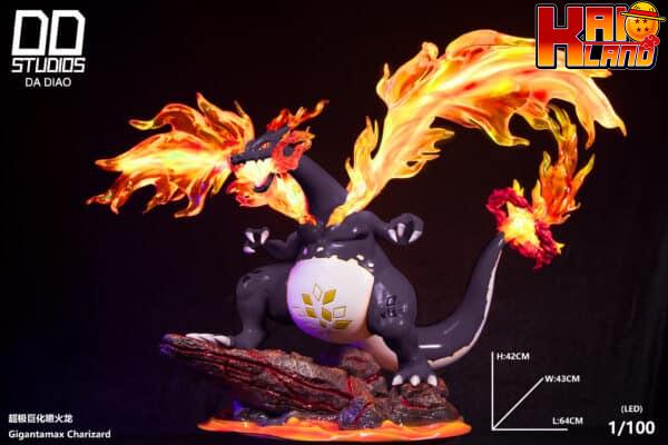 Pokemon DD Studio Dynamax Charizard Resin Statue 4