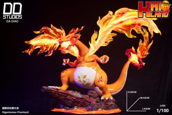 Pokemon DD Studio Dynamax Charizard Resin Statue 5