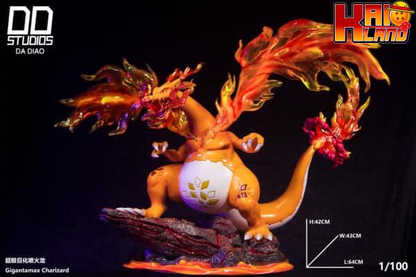 Pokemon DD Studio Dynamax Charizard Resin Statue 6