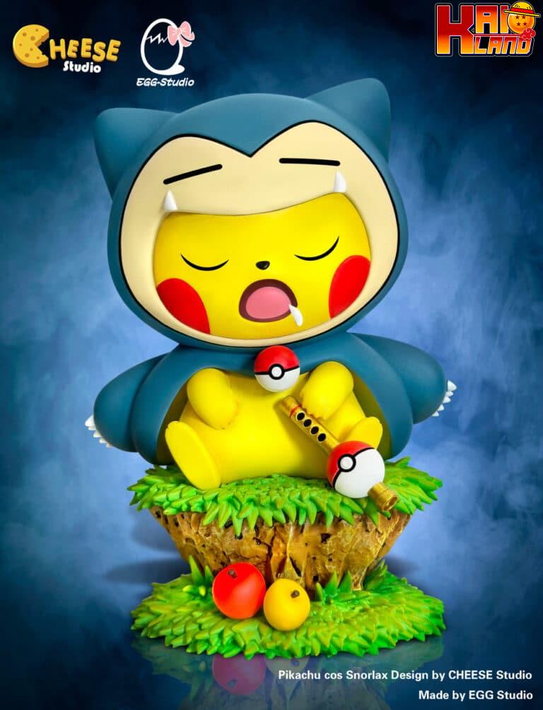 Pokemon EGG Studio Pikachu Cos Snorlax Resin Statue 1
