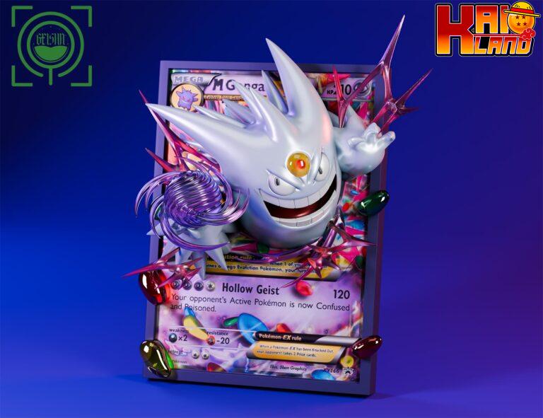 Pokemon Geisha Studio Cards White Mega Gengar Resin Statue 1