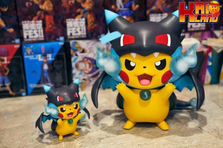 Pokemon Infinite Studio Pikachu Cos Mega X Charizard Resin Statue 1 2