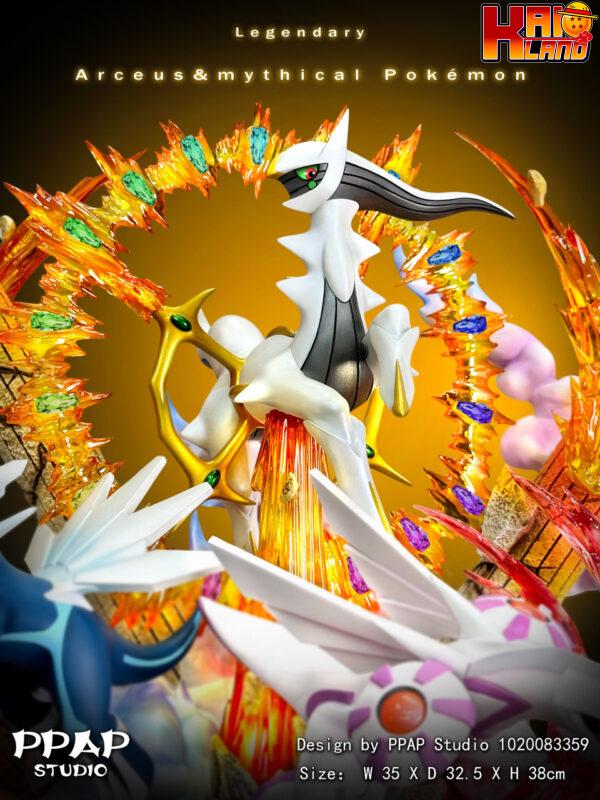 Pokemon PPAP Studio Arceus x Mythical Pokemon Resin Statue 4