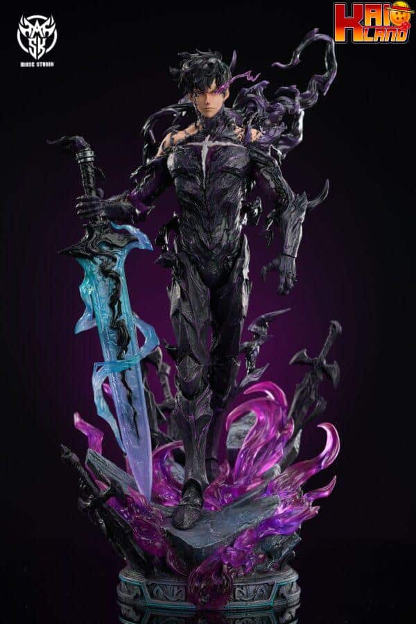 Solo Leveling Mask Studio Sung Jin woo Resin Statue 8