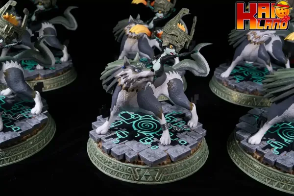 The Legends Of Zelda Dream Studio Wolf Link Midna Resin Statue