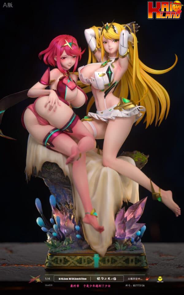 Xenoblade Chronicles HobbyHouse Studio Mythra x Pyra Resin Statue 5