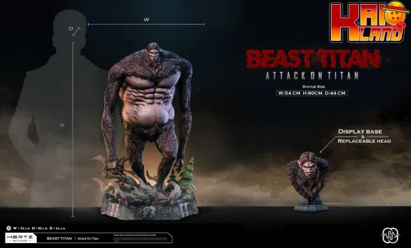 Attack on Titan Hertz Studio Beast titan Resin Statue 1