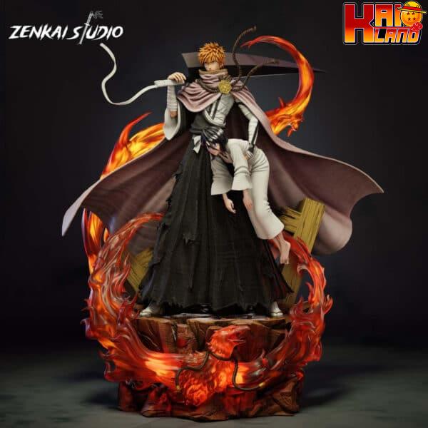 Bleach Zenkai studio Ichigo x Rukia Resin Statue 1