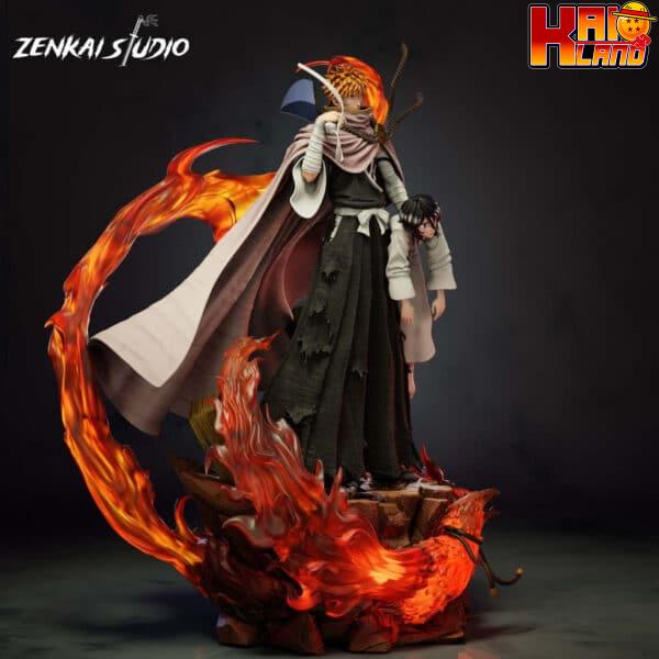 Bleach Zenkai studio Ichigo x Rukia Resin Statue 2