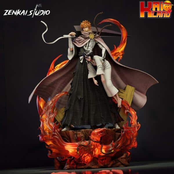 Bleach Zenkai studio Ichigo x Rukia Resin Statue 4