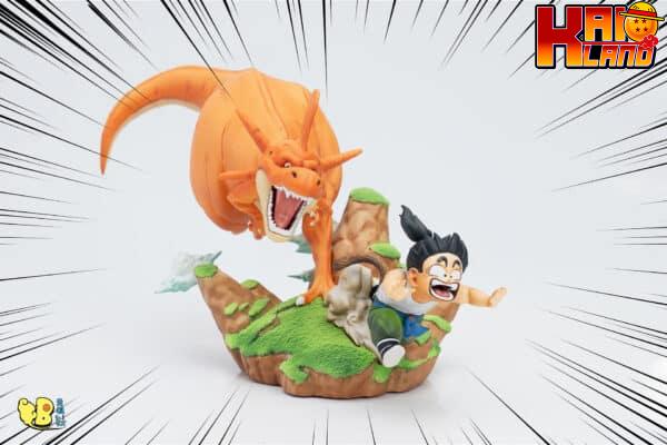 Dragon Ball DB Studio Dinosaur Run After Son Gohan Resin Statue 3