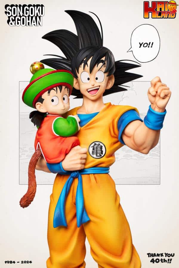 Dragon Ball Infinite Studio Son Goku x Son Gohan Resin Statue 10 scaled