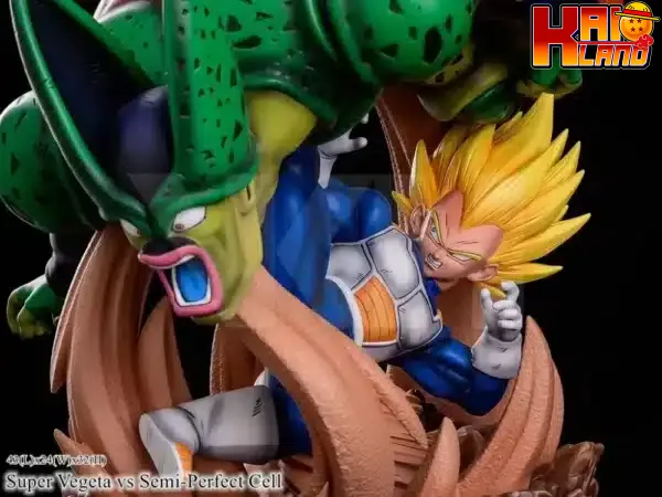 Dragon Ball VKH Studio Super Vegeta VS Cell Resin Statue 4