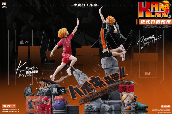 HAIKYU ZFB Studio The Dumpster Battle Shoyo Hinata x Kenma Kozume Resin Statue 1