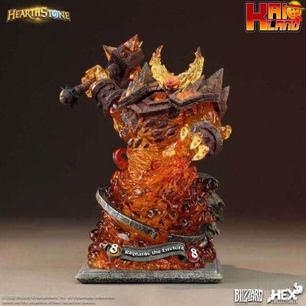 HearthStone Heroes of Warcraft HEX Studio Ragnaros the Firelord Licensed Resin Statue 1