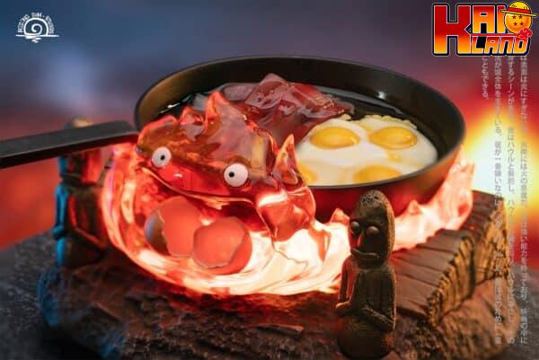 Howls Moving Castle Rising Sun Studio Calcifer Resin Statue 1