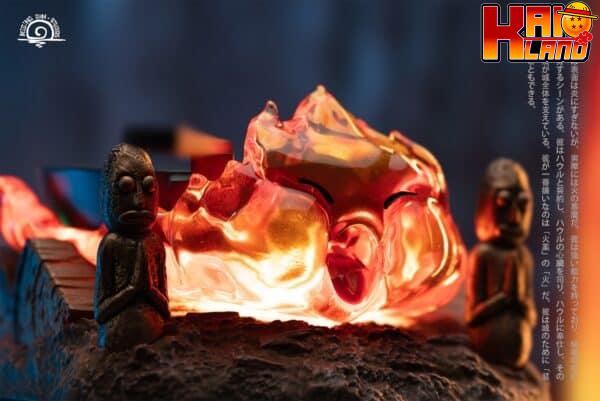 Howls Moving Castle Rising Sun Studio Calcifer Resin Statue 4