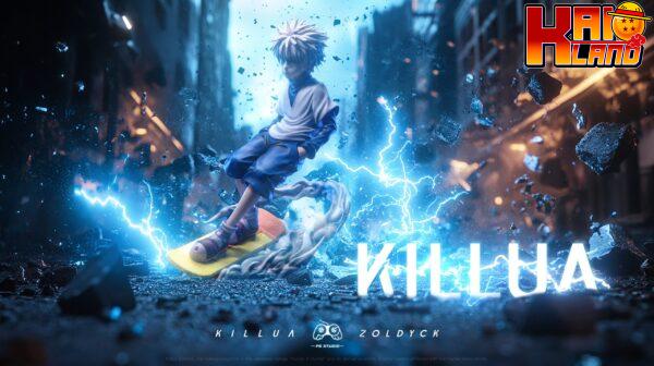 Hunter x Hunter PG Studio Skateboard Killua Zoldyck Resin Statue 1 scaled